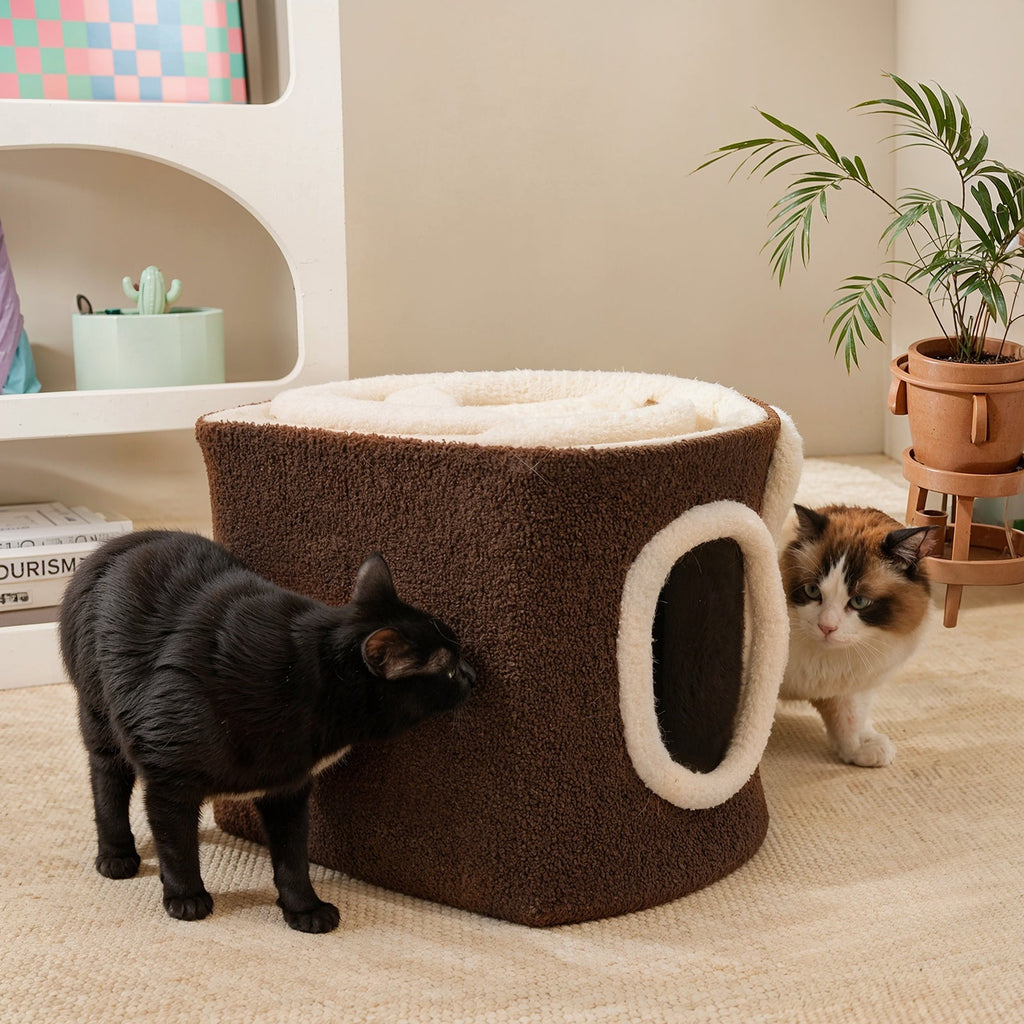 Choco Swiss Roll Cat Cave