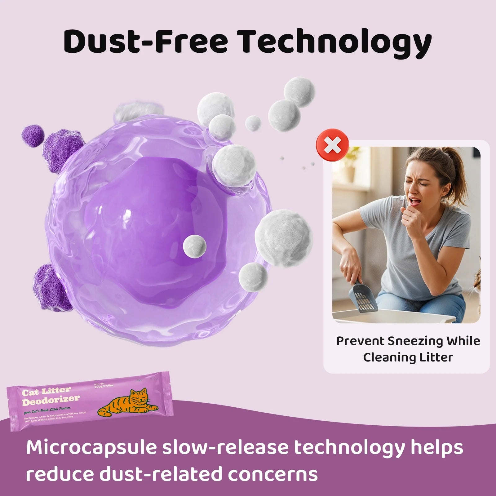 Dual-Mineral Odor Guard Cat Litter Deodorizer
