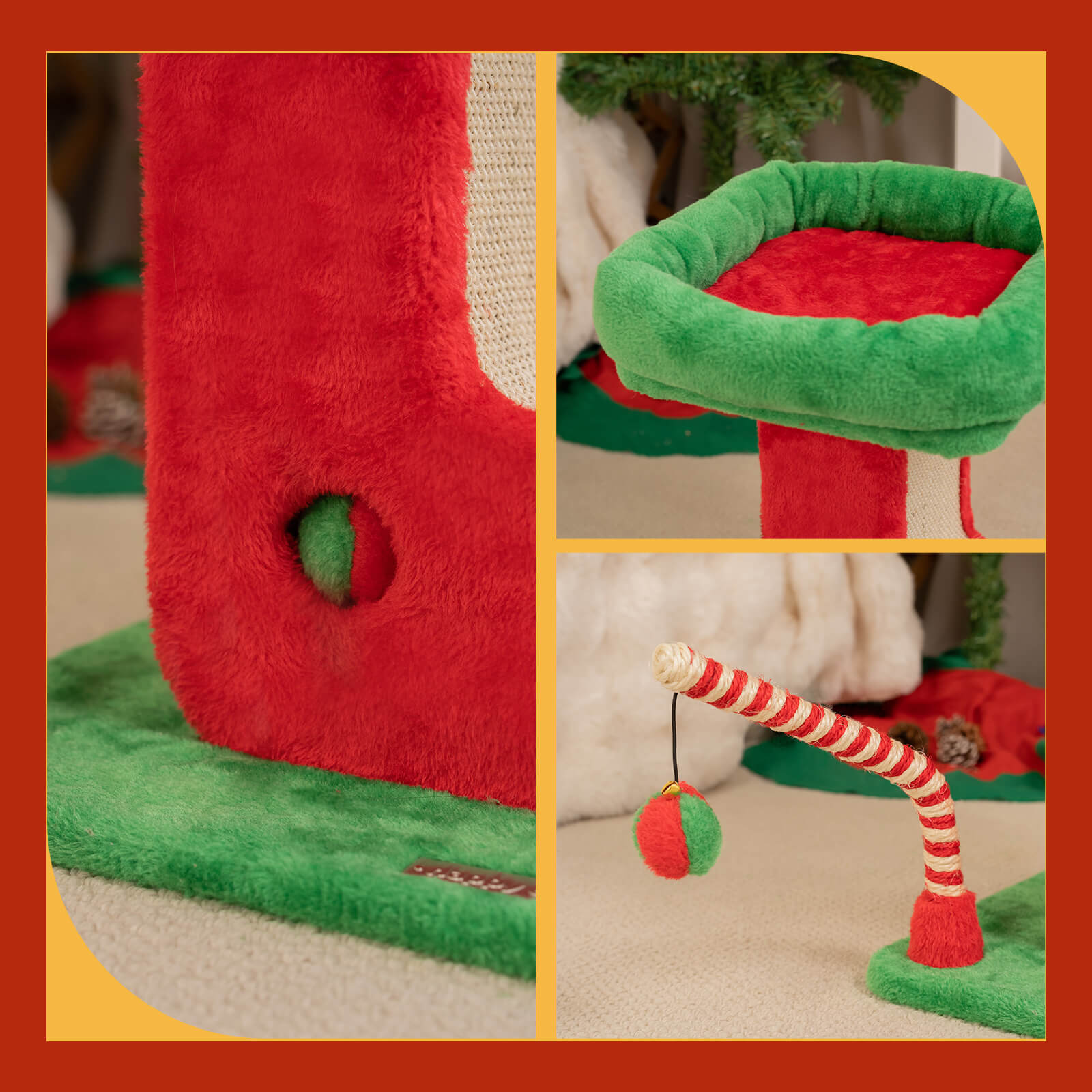 VIP 600 Meow Coins + $69.9 For Christmas Boot Cat Scratching Post