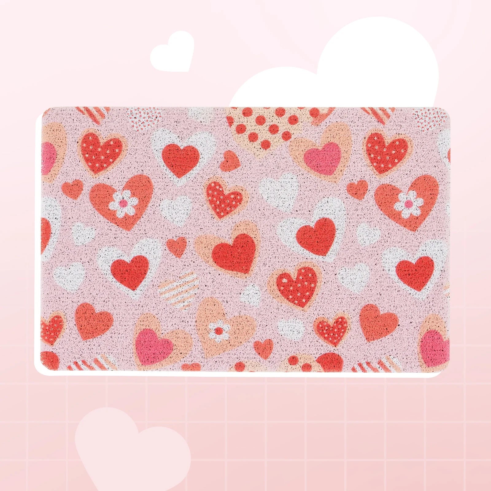 Sweetie Heart Cat Litter Mat