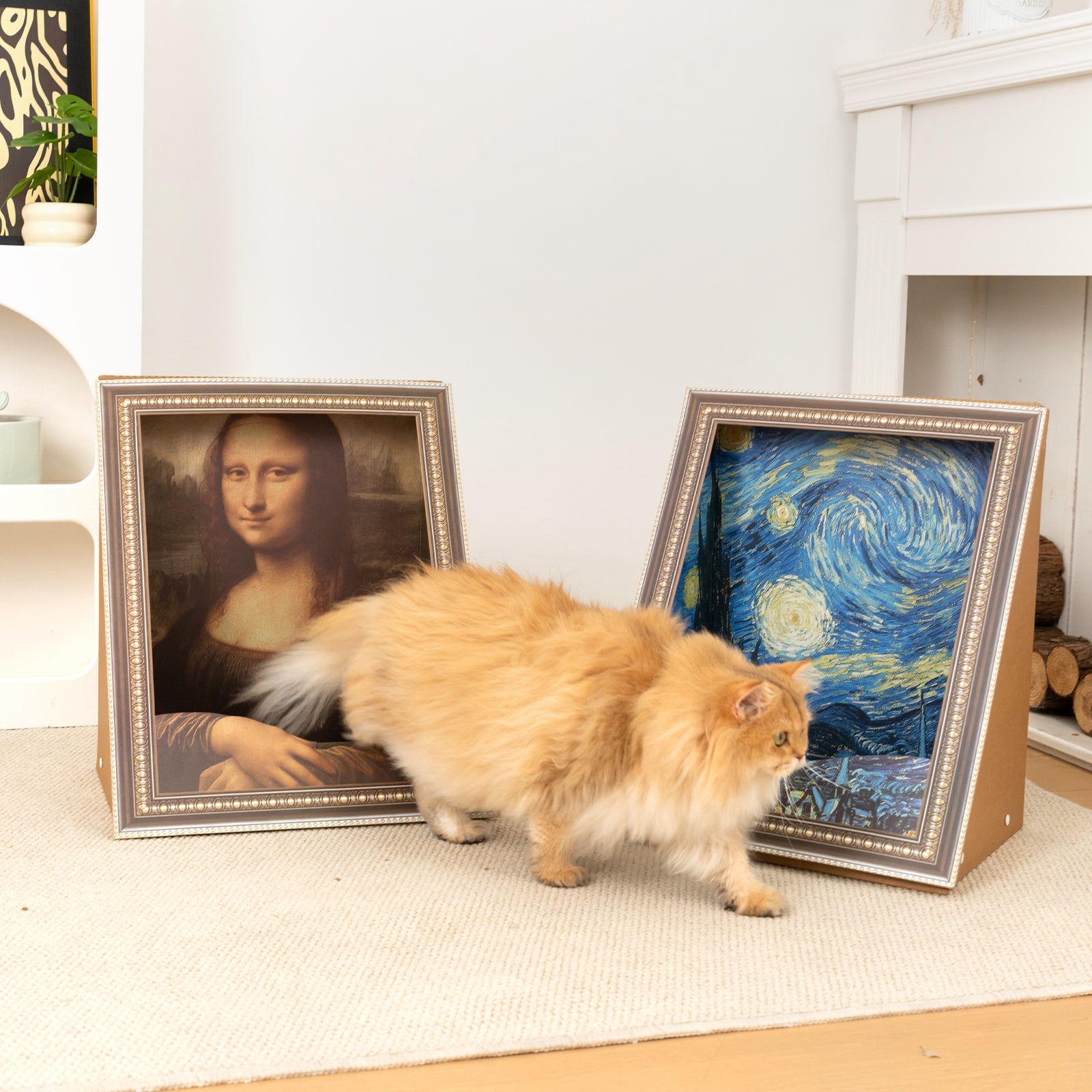 3D Retro Art Cat Scratcher