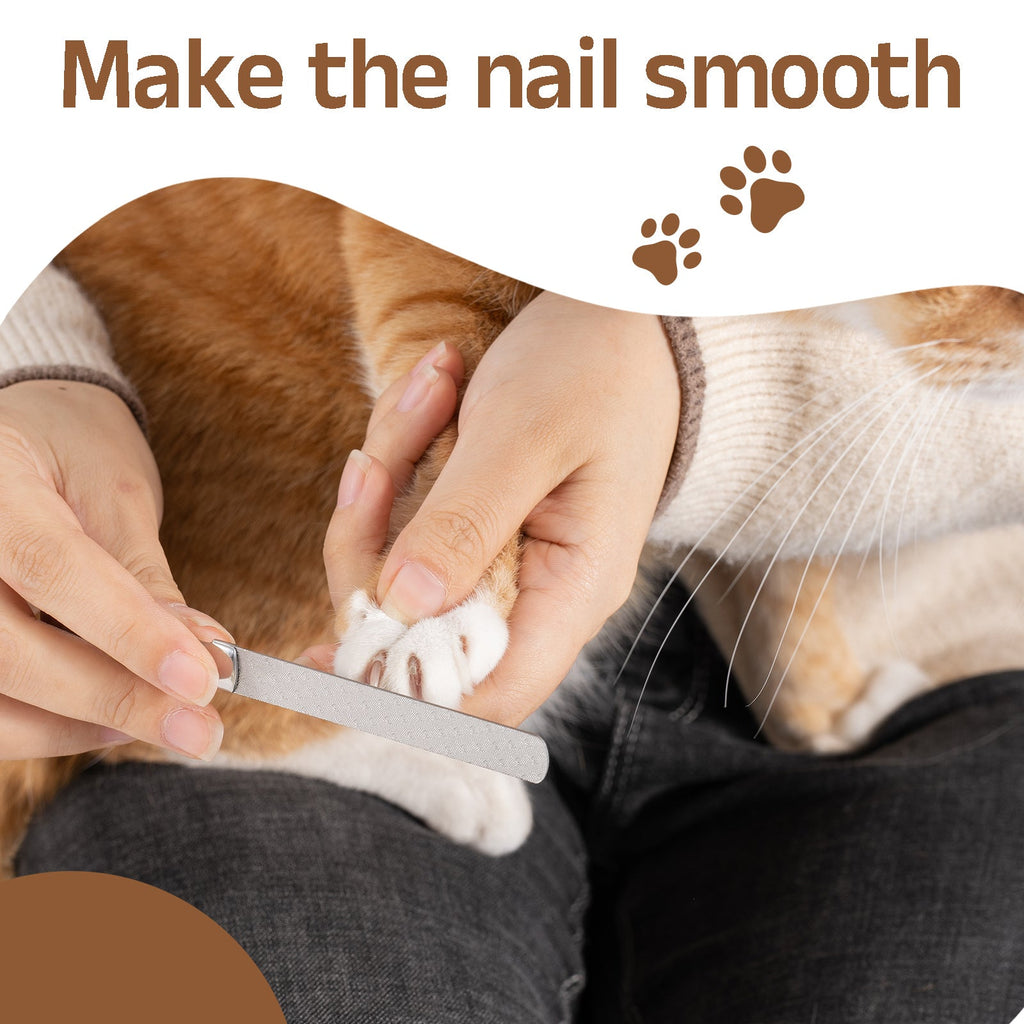 Stainless Steel Pet Nail Clipper with Nail File