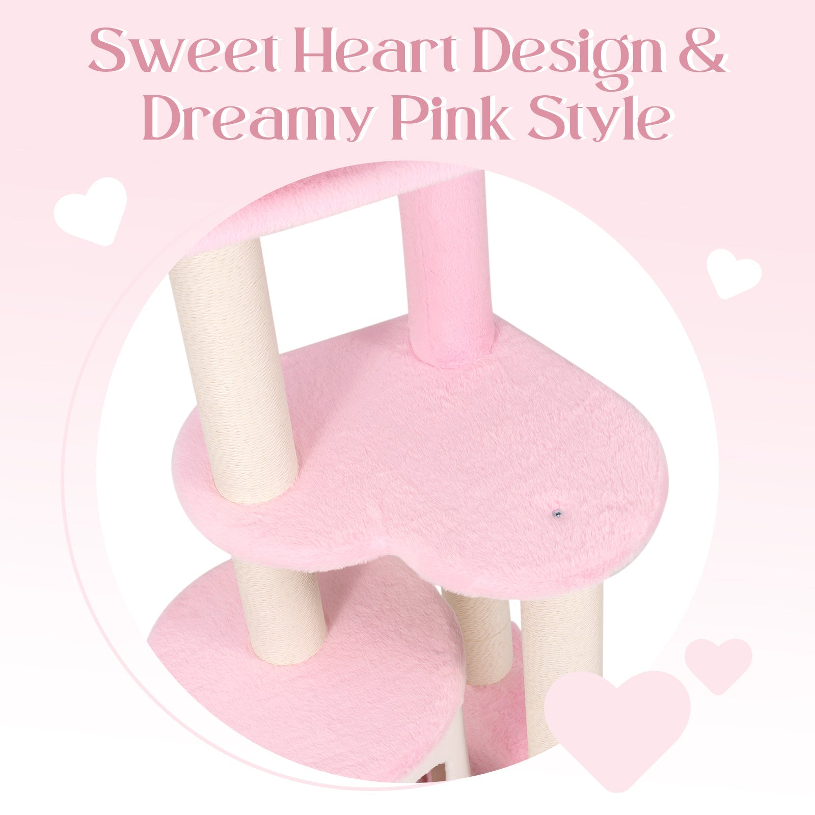Lovely Heart Cat Tree