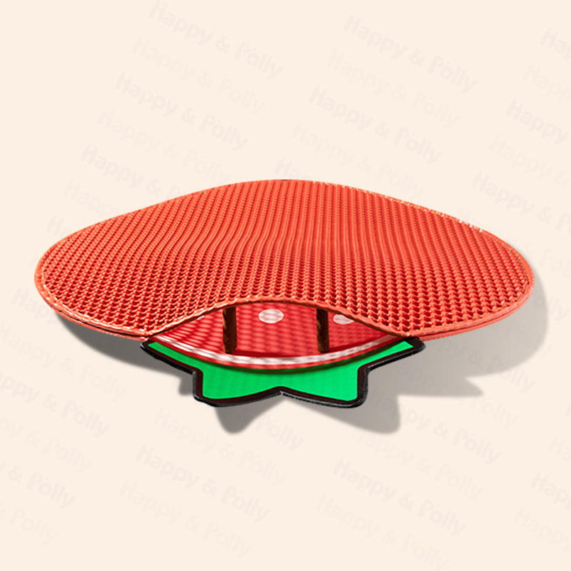 Double-Layer Strawberry Cat Litter Trapping Mat – Keep Your Floors Clean