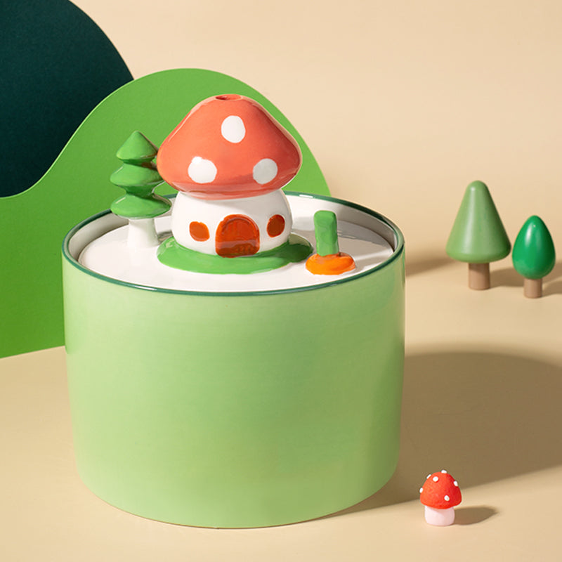 51oz Mushroom House Water Fountain