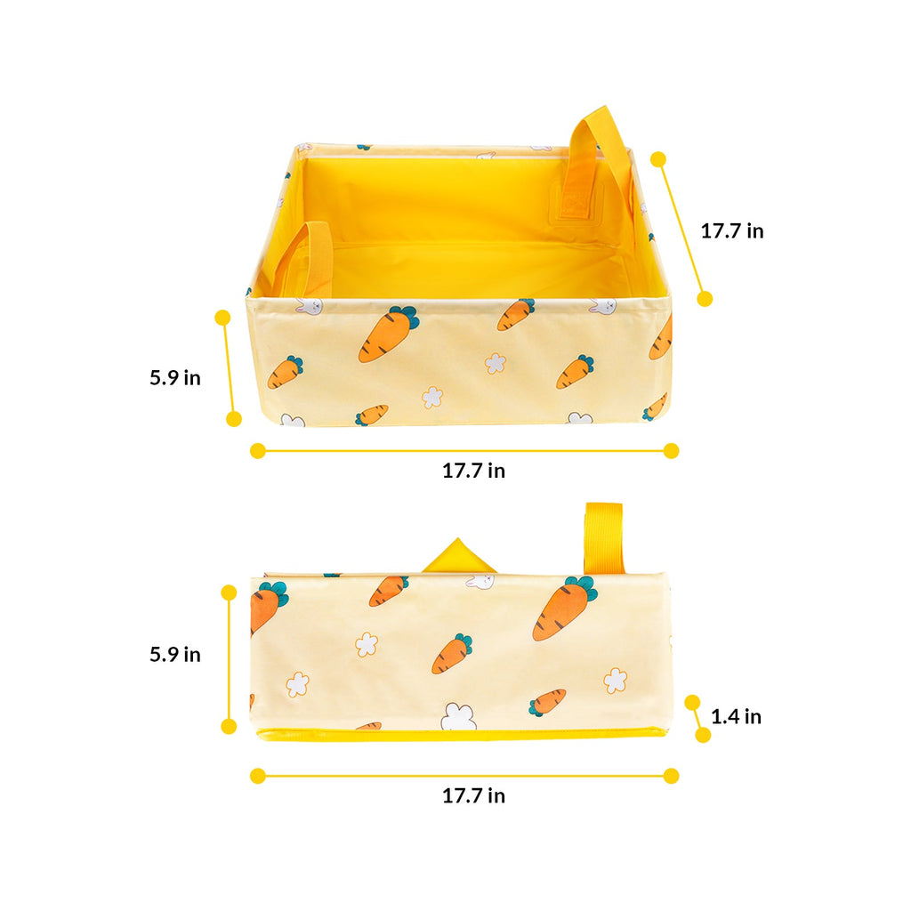 Portable Foldable Cat Litter Box – Perfect for Travel and Easy Cleanup Anywhere