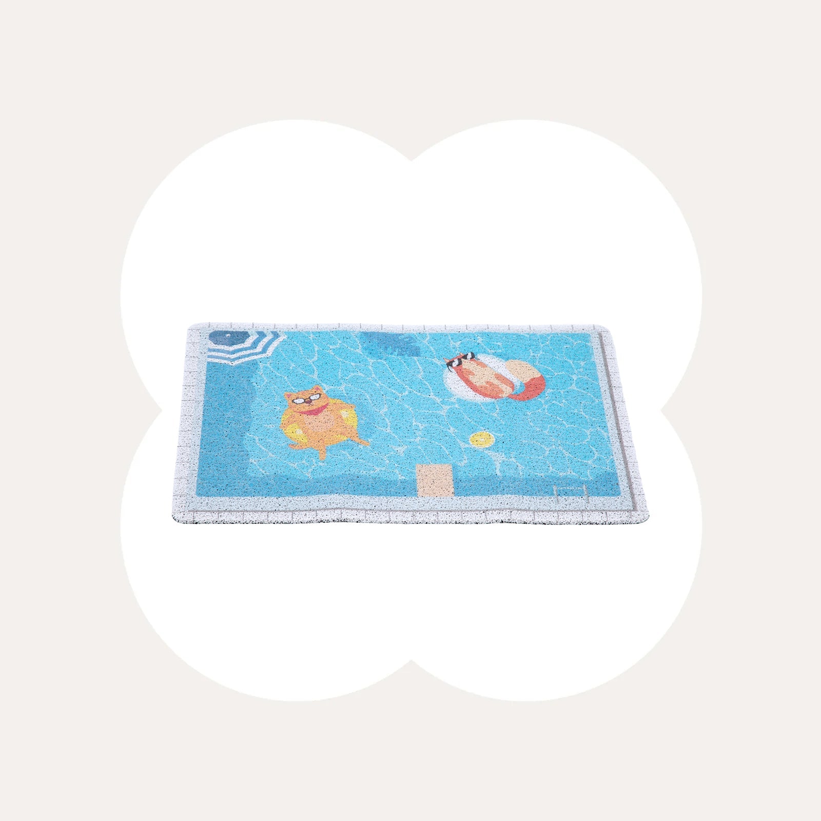 Summer Pool Cat Litter Mat