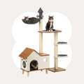 Wooden House Cat Tree