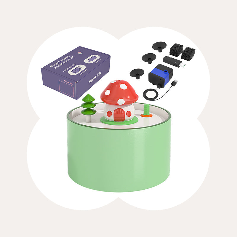 51oz Mushroom House Water Fountain
