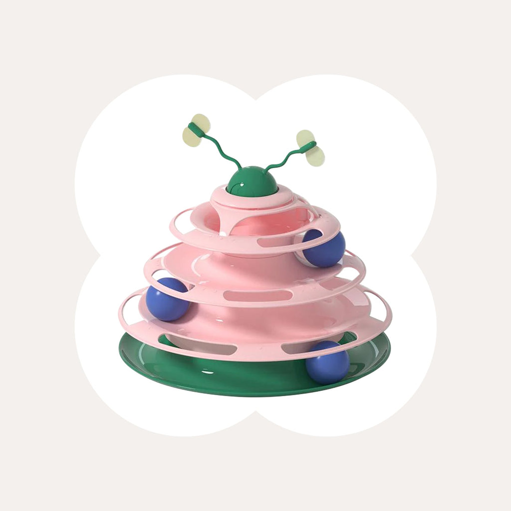 Interactive Insect Cat Spinner Toy