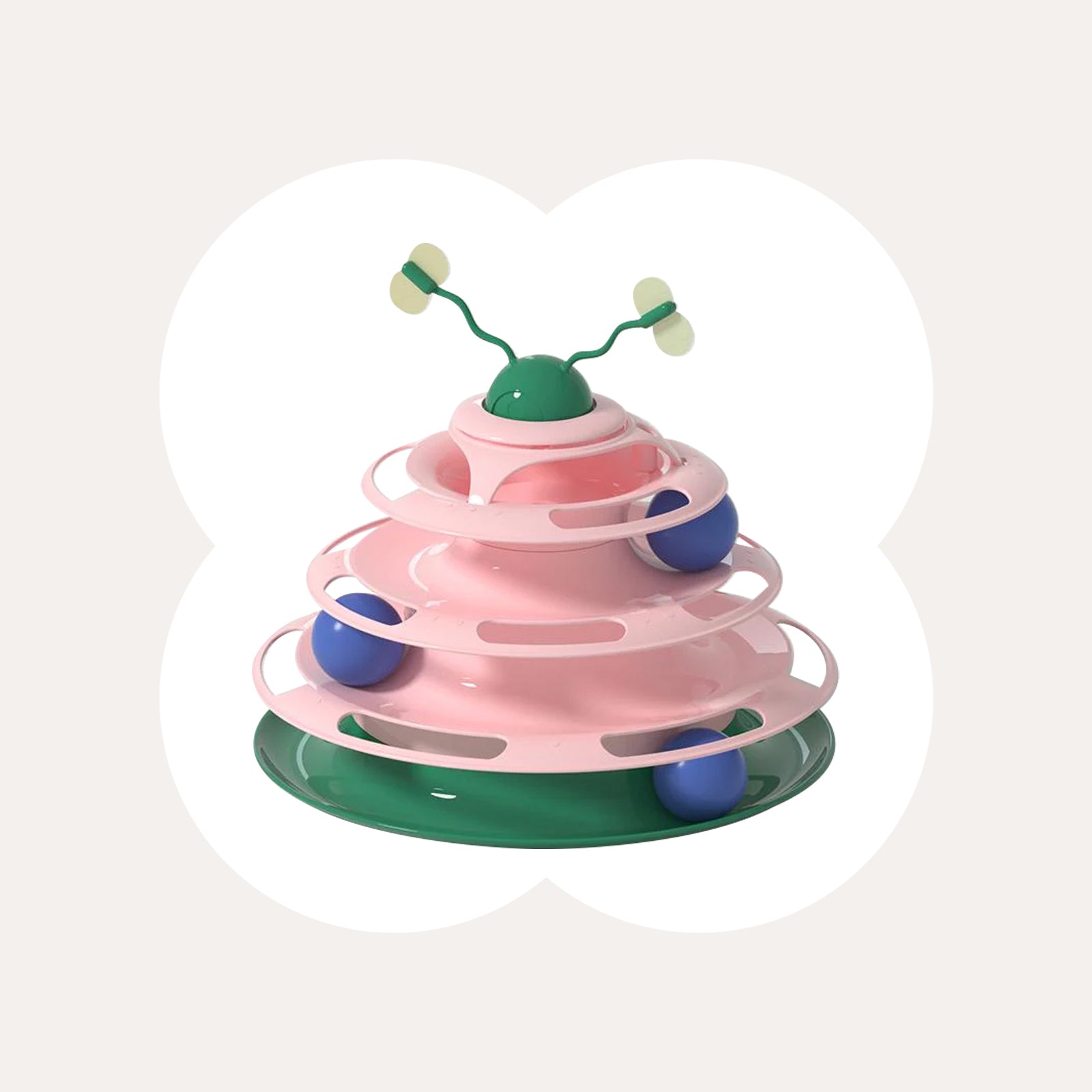 Interactive Insect Cat Spinner Toy