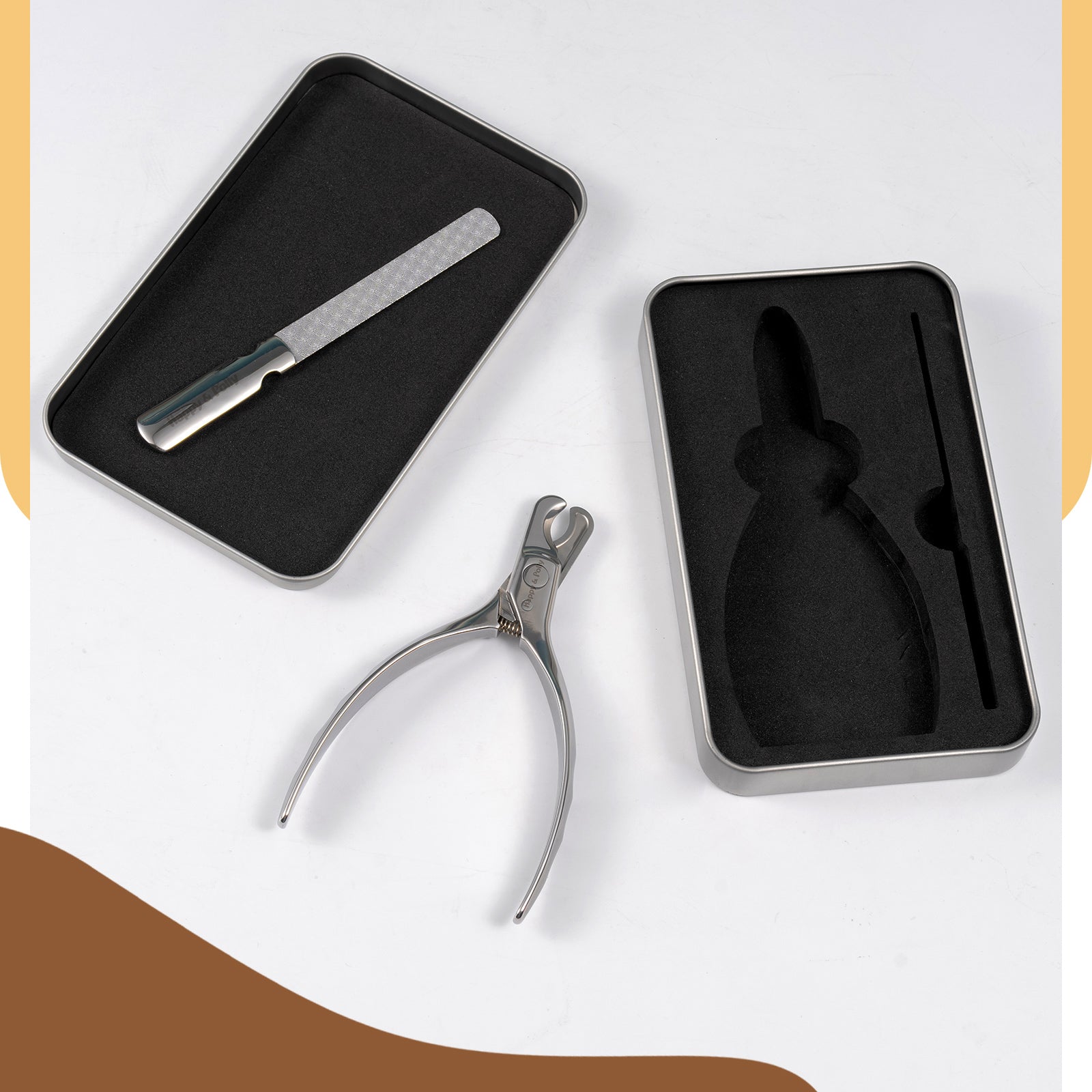 Stainless Steel Pet Nail Clipper with Nail File