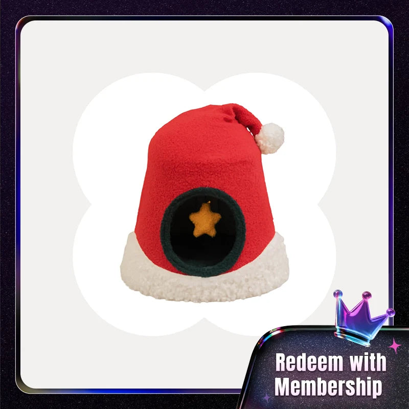 VIP 500 Meow Coins + $44.99 For Christmas Santa Hat Cat Bed