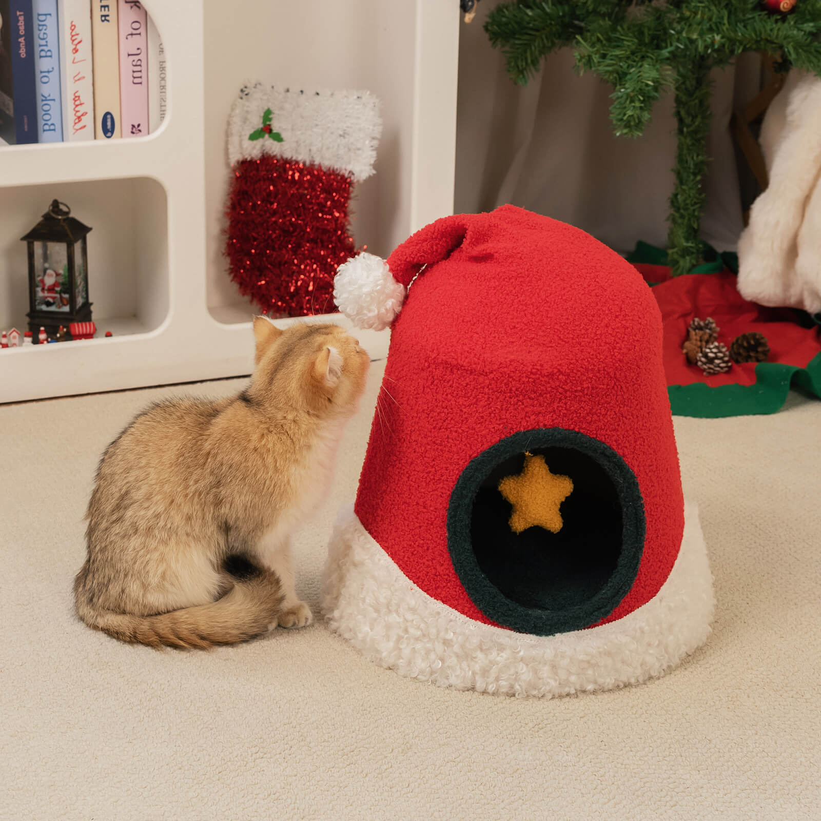 VIP 500 Meow Coins + $44.99 For Christmas Santa Hat Cat Bed