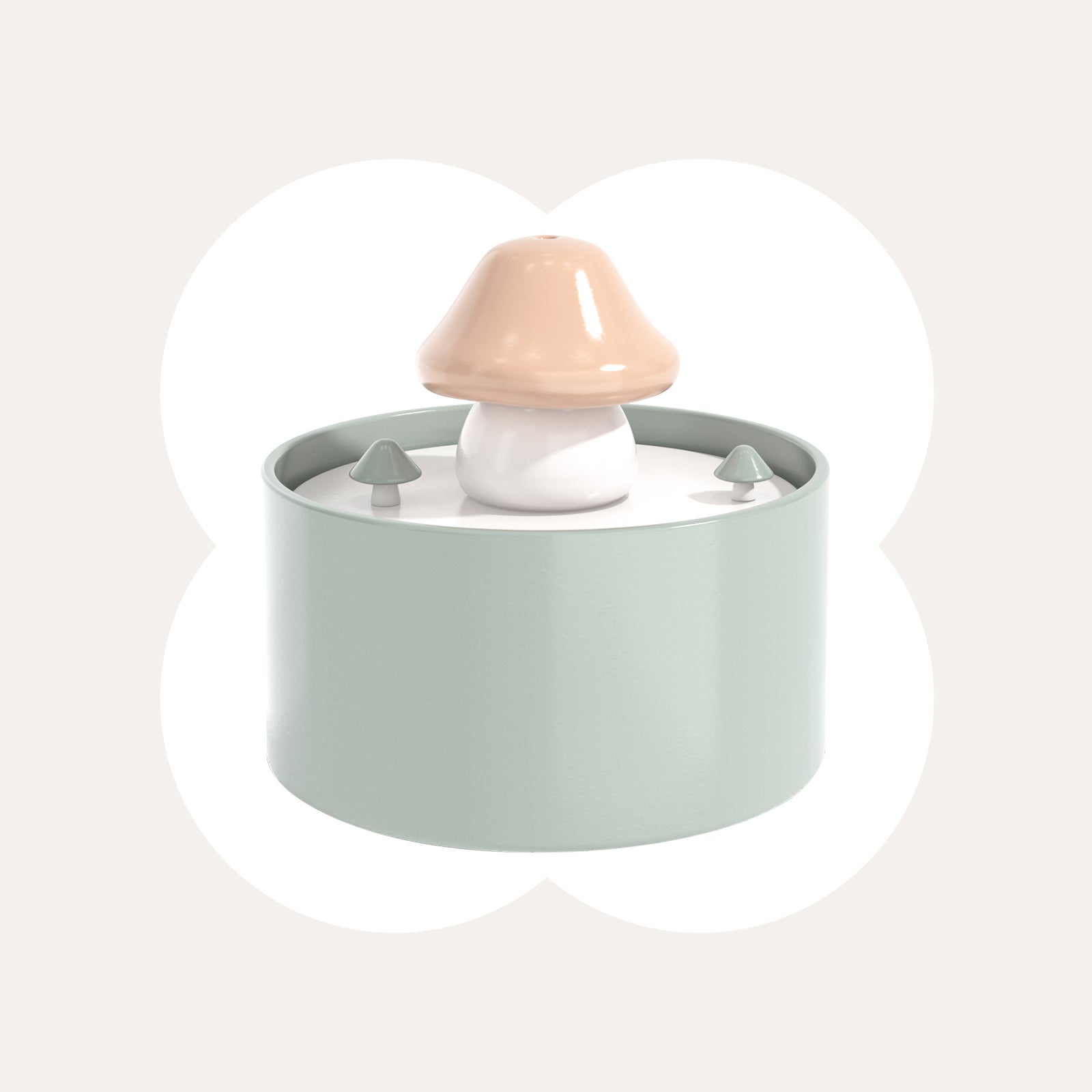 61oz / 1.8L Mushroom Cat Water Fountain