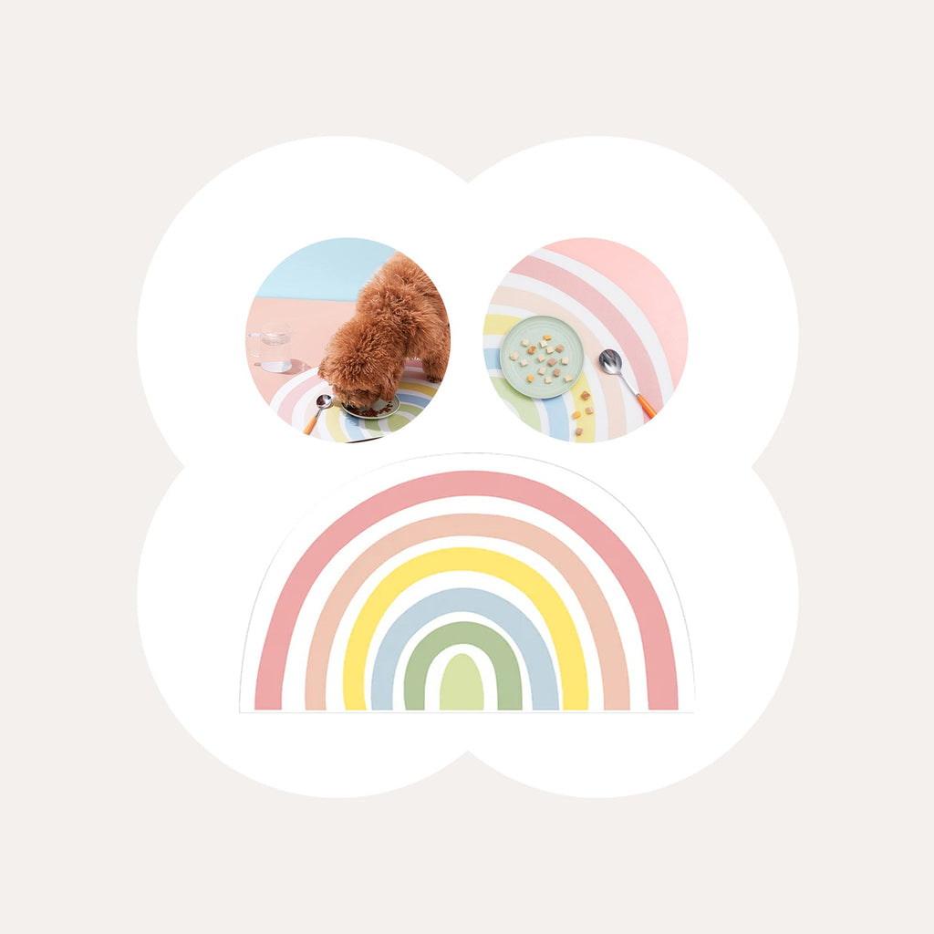 Rainbow Waterproof Food Mat