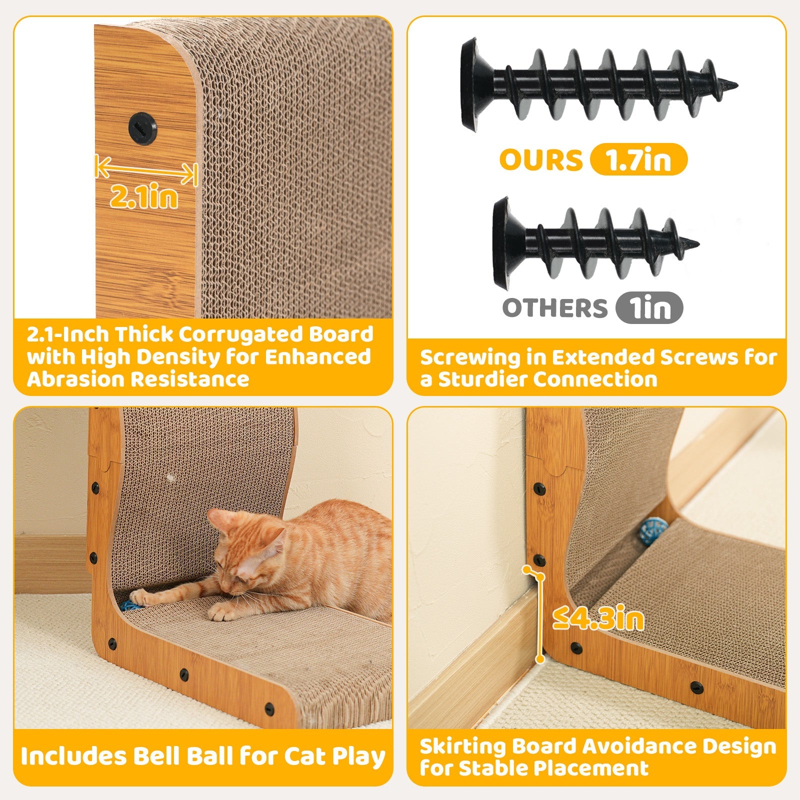 L Shape Cat Scratcher