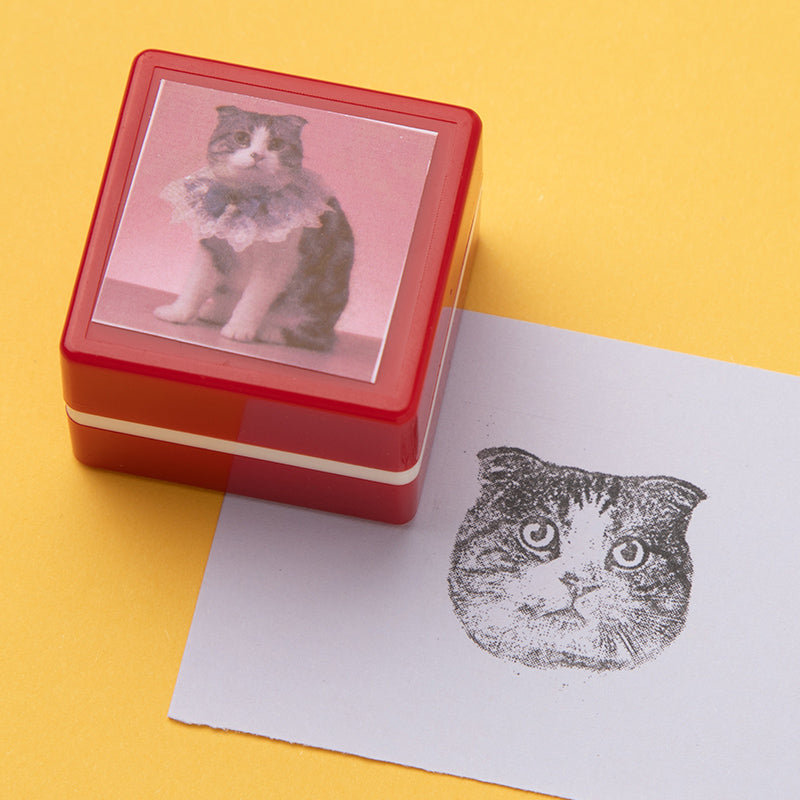 Charity Custom Portrait Stamp | Every Order Donates 1lb Cat Litter