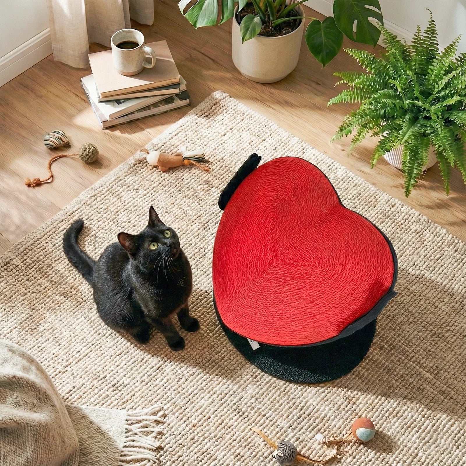 Flying Heart Cat Scratcher