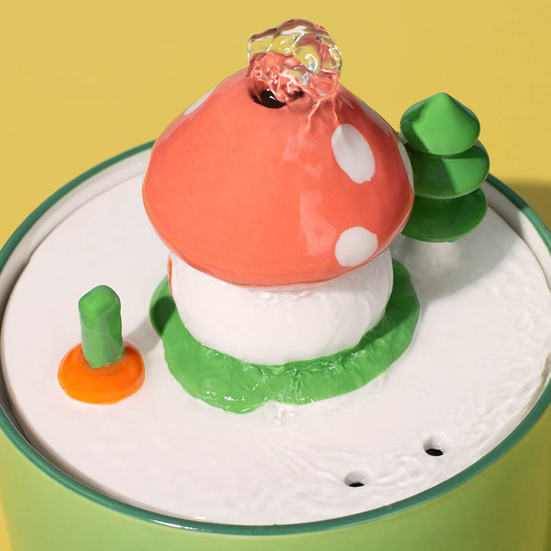 51oz Mushroom House Water Fountain