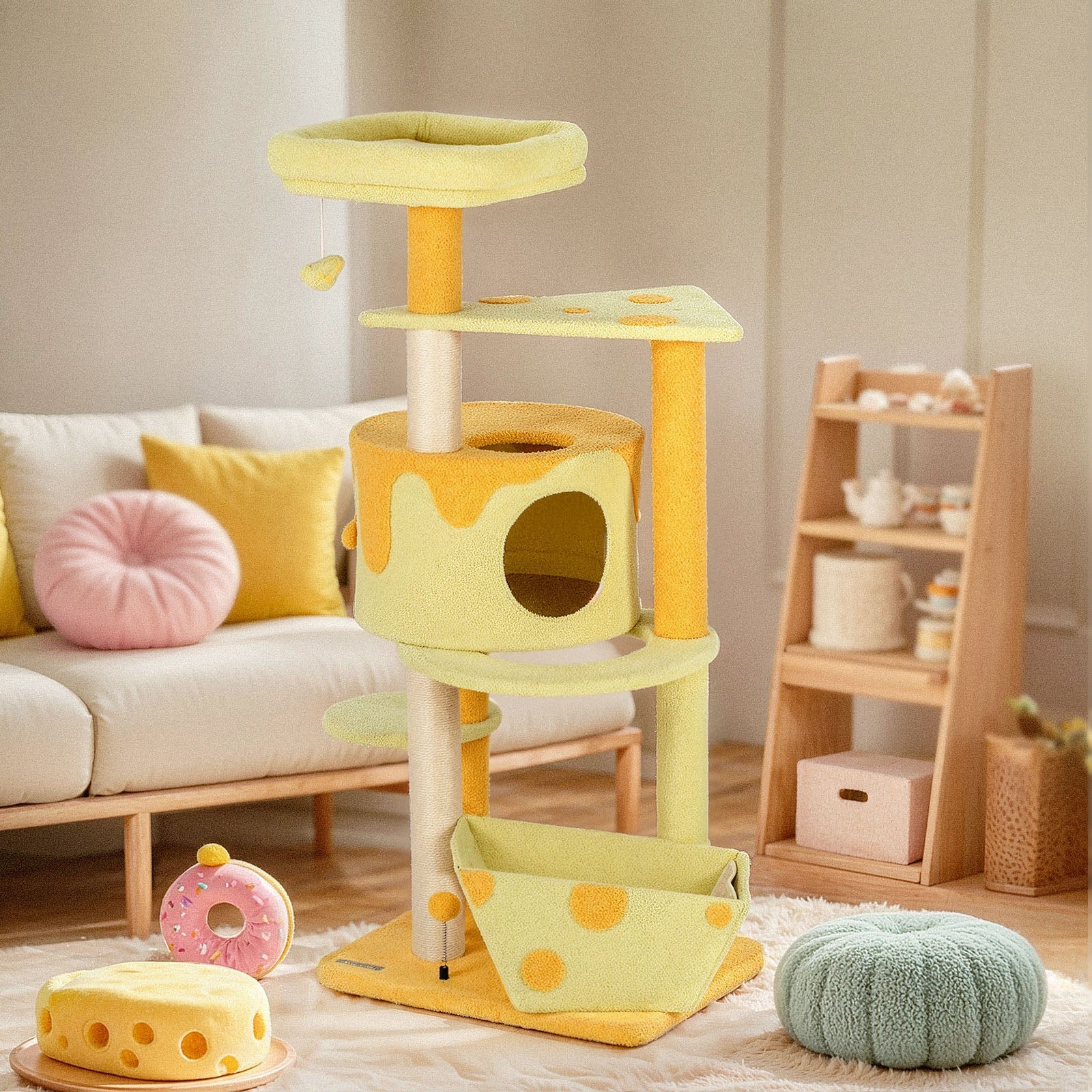 Transformable Cheese Cat Tree