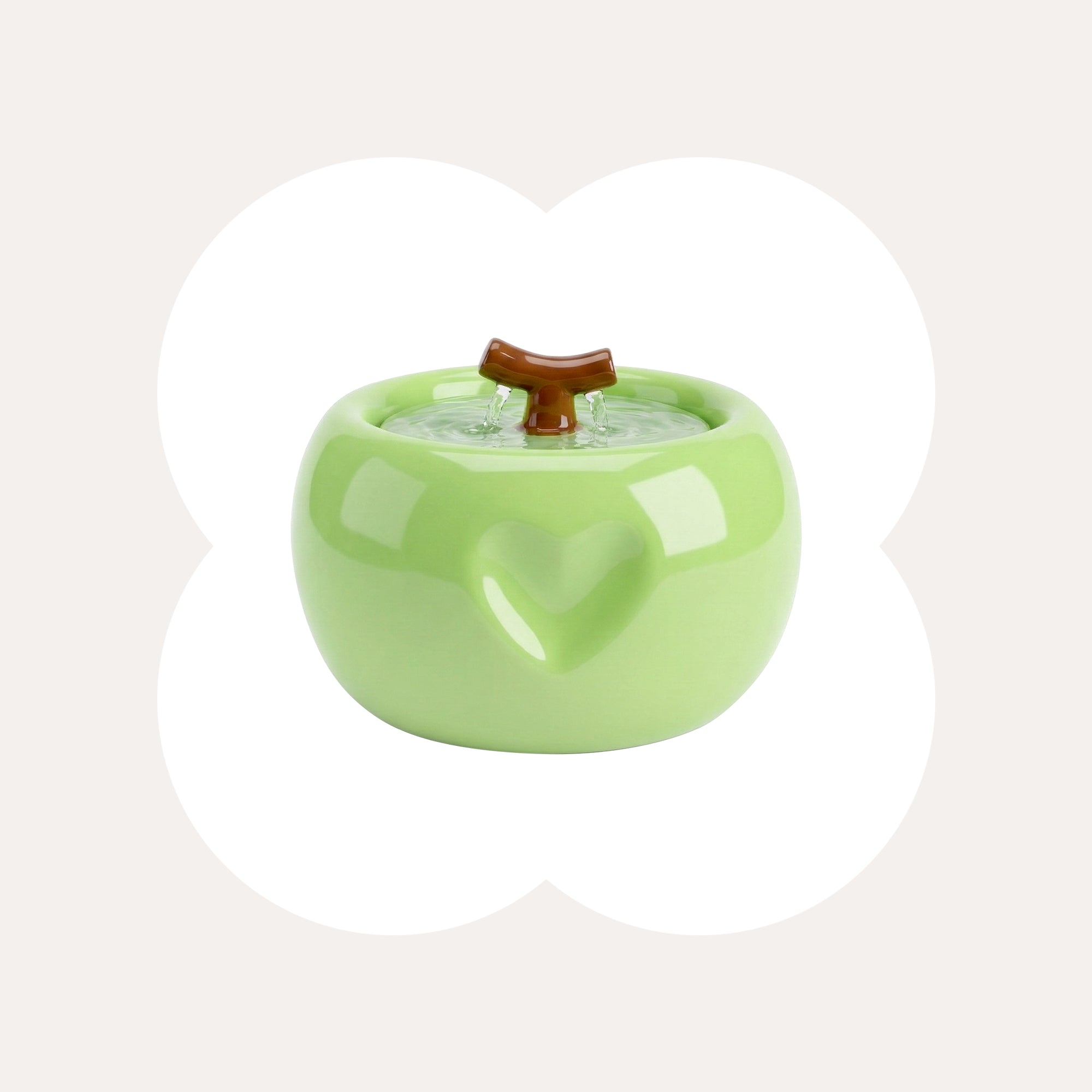 50oz Love Apple Cat Water Fountain
