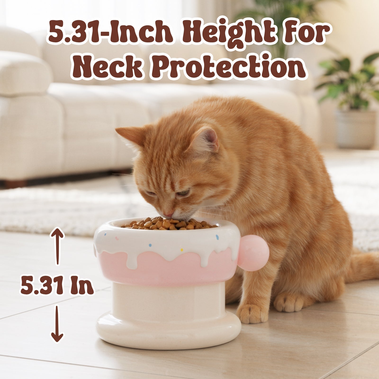 27oz Donut Style Cat Bowl Set