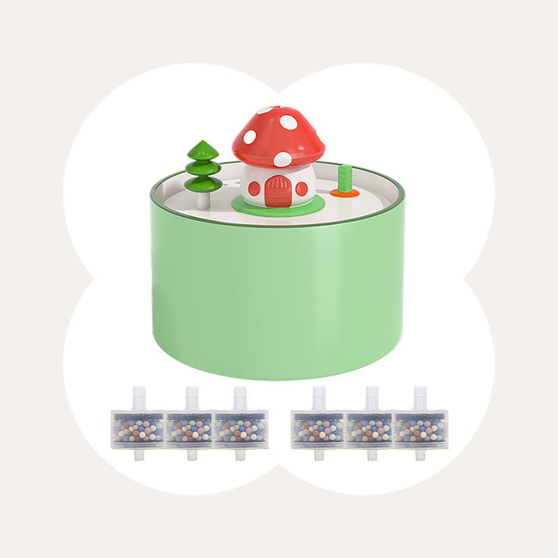 51oz Mushroom House Water Fountain