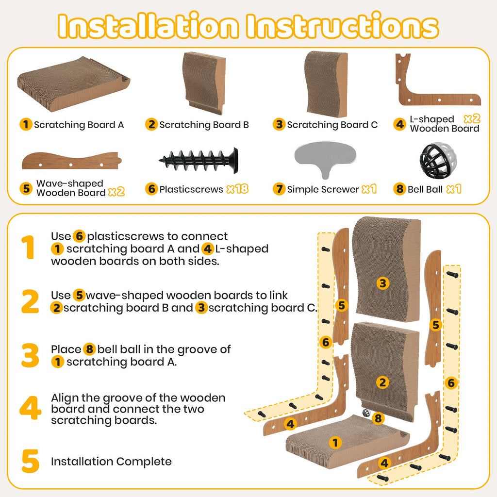 L Shape Cat Scratcher