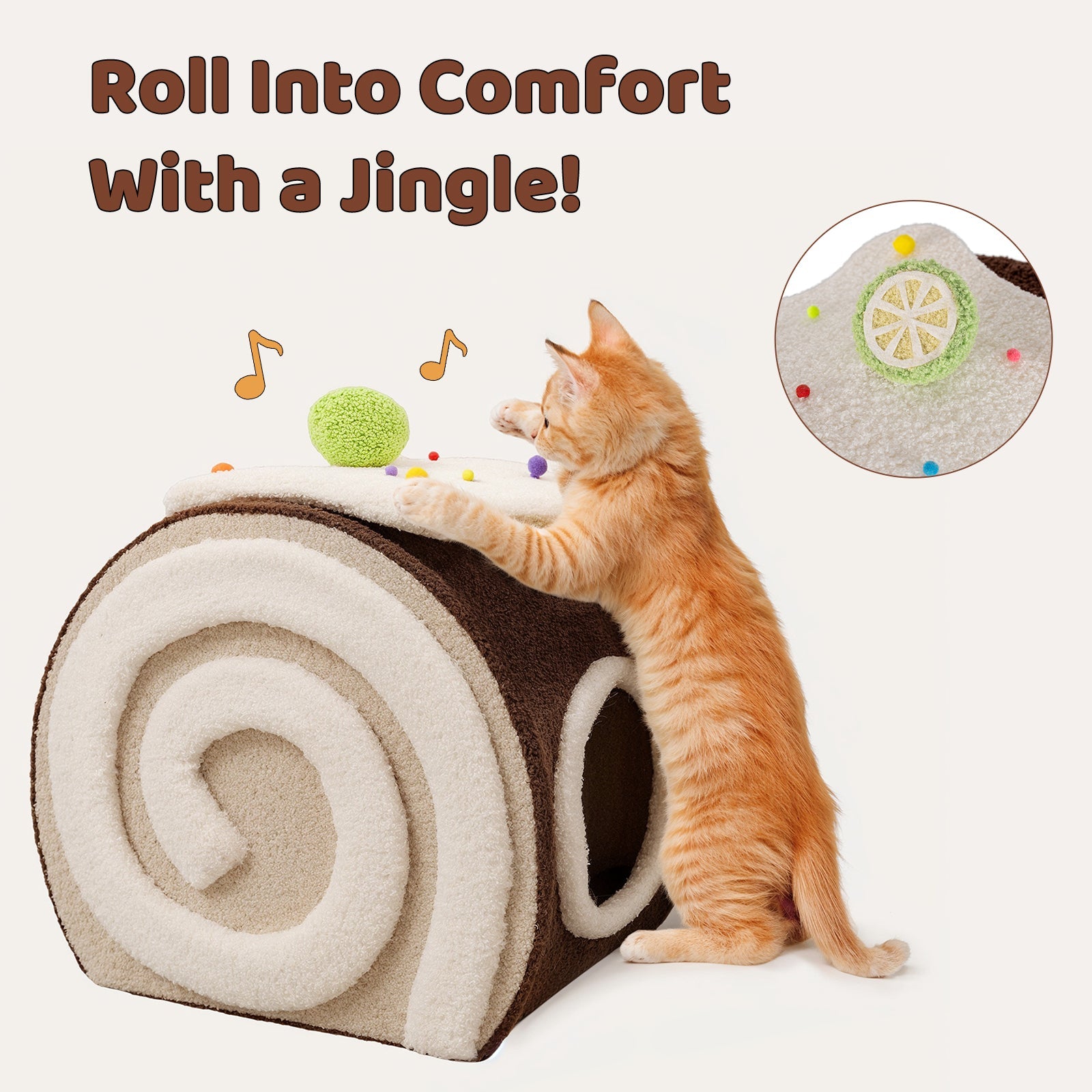 Choco Swiss Roll Cat Cave