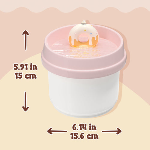 42oz Donut Style Cat Water Fountain