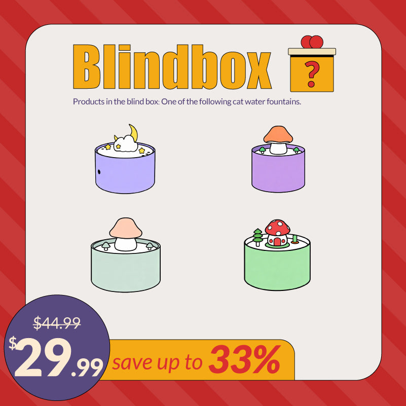 Cat Water Fountain Blind Box