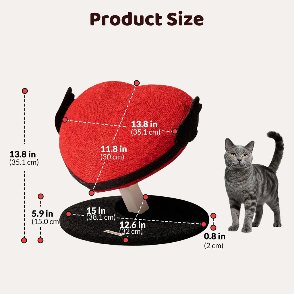 Flying Heart Cat Scratcher