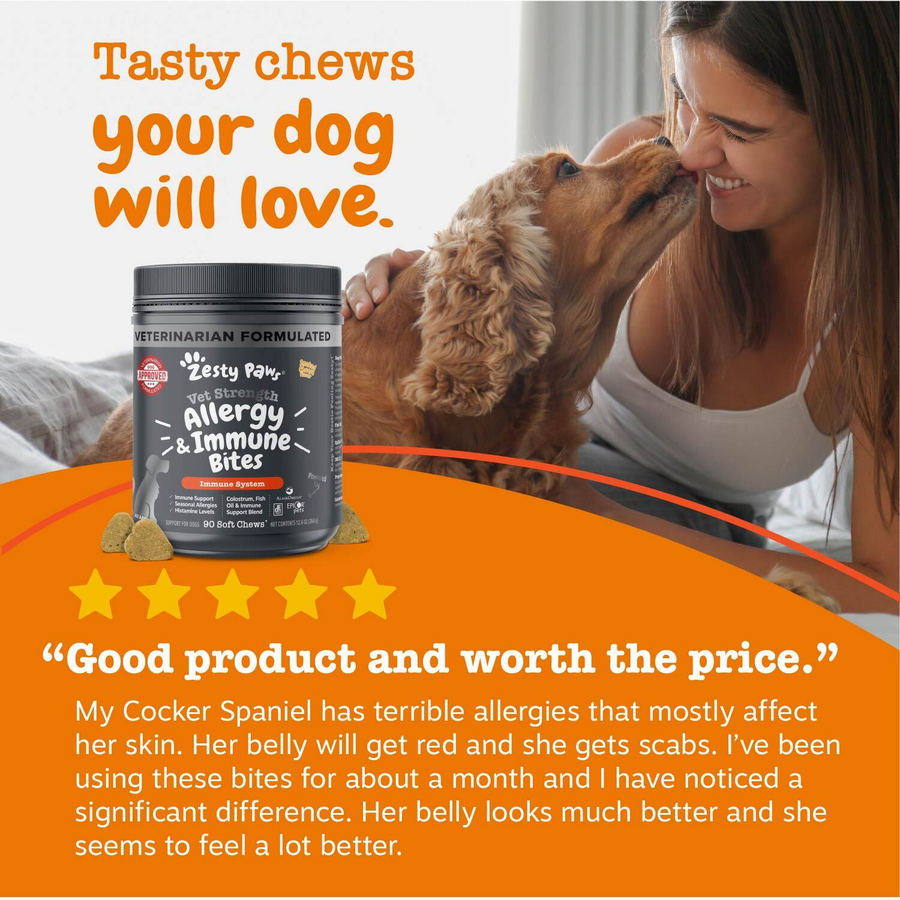 Vet Strength Allergy & Immune Bites for Dogs
