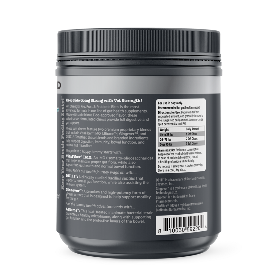 Vet Strength Pre, Post & Probiotic Bites for Dogs