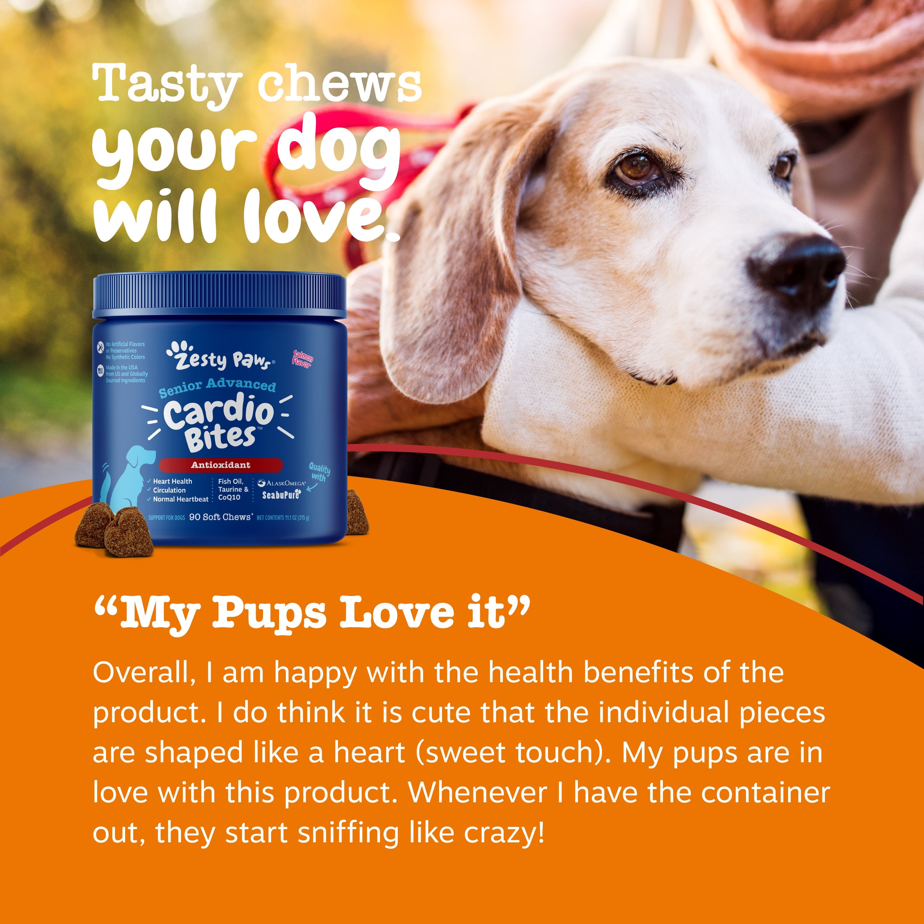 Senior Advanced Cardio Bites for Dogs