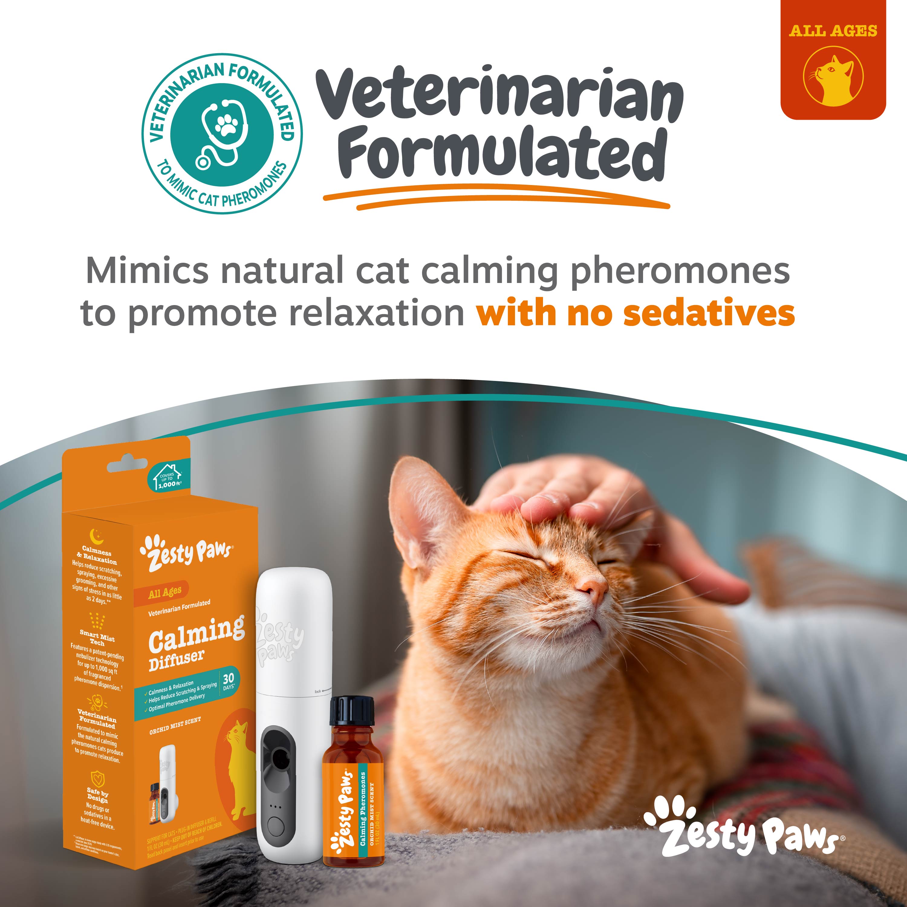 Cat Calming Diffuser Starter Kit - 30 Day Supply