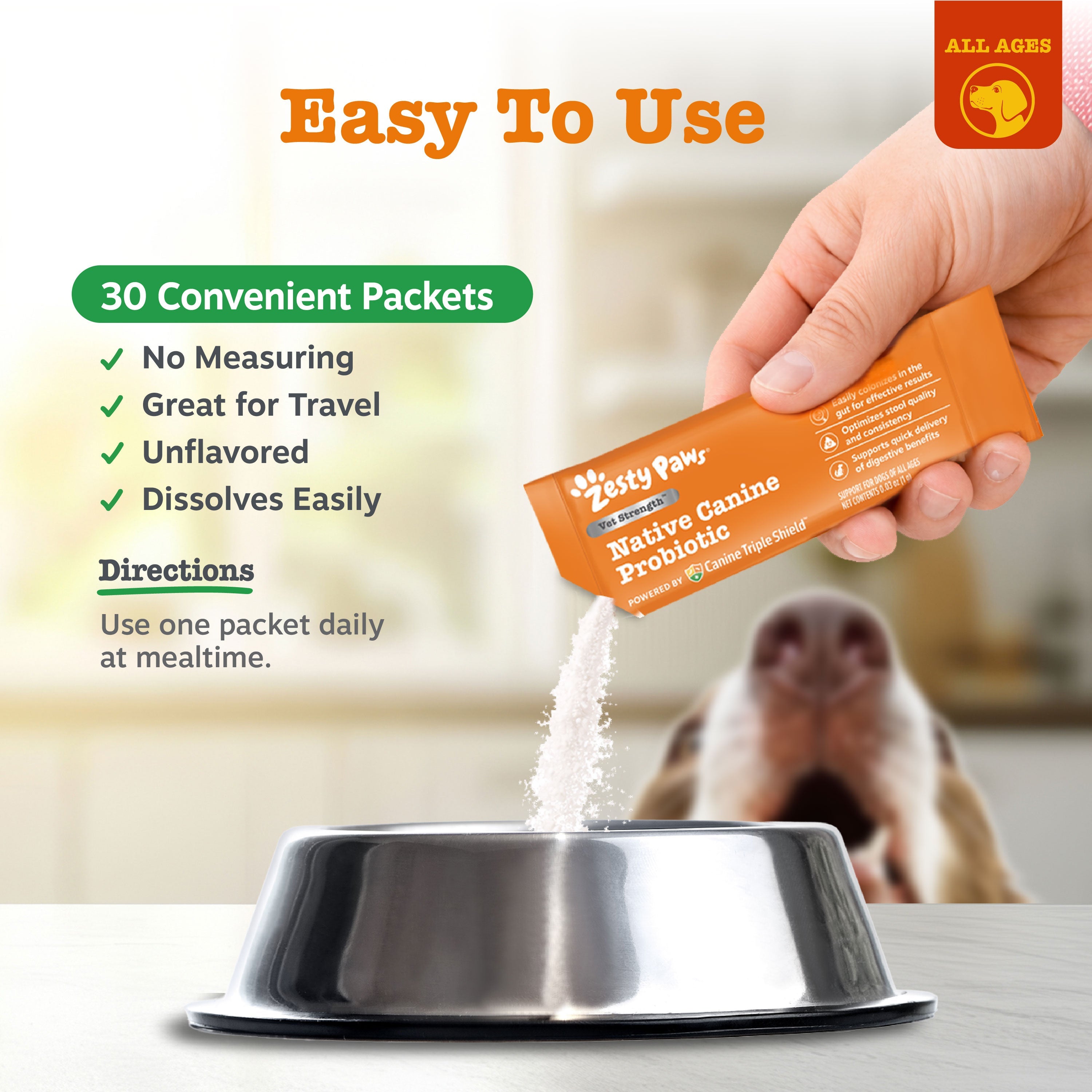 Vet Strength Native Canine Probiotic Powder