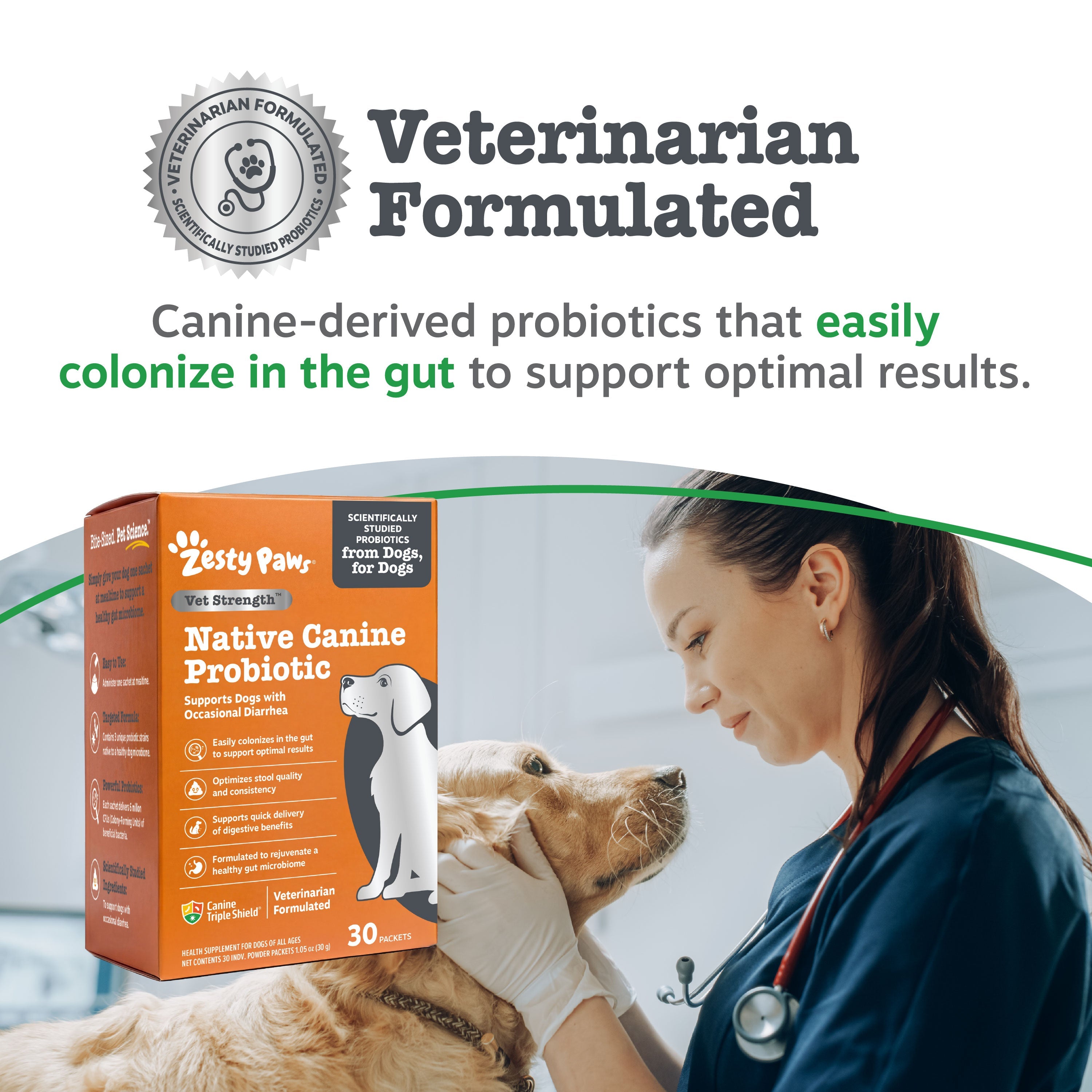 Vet Strength Native Canine Probiotic Powder