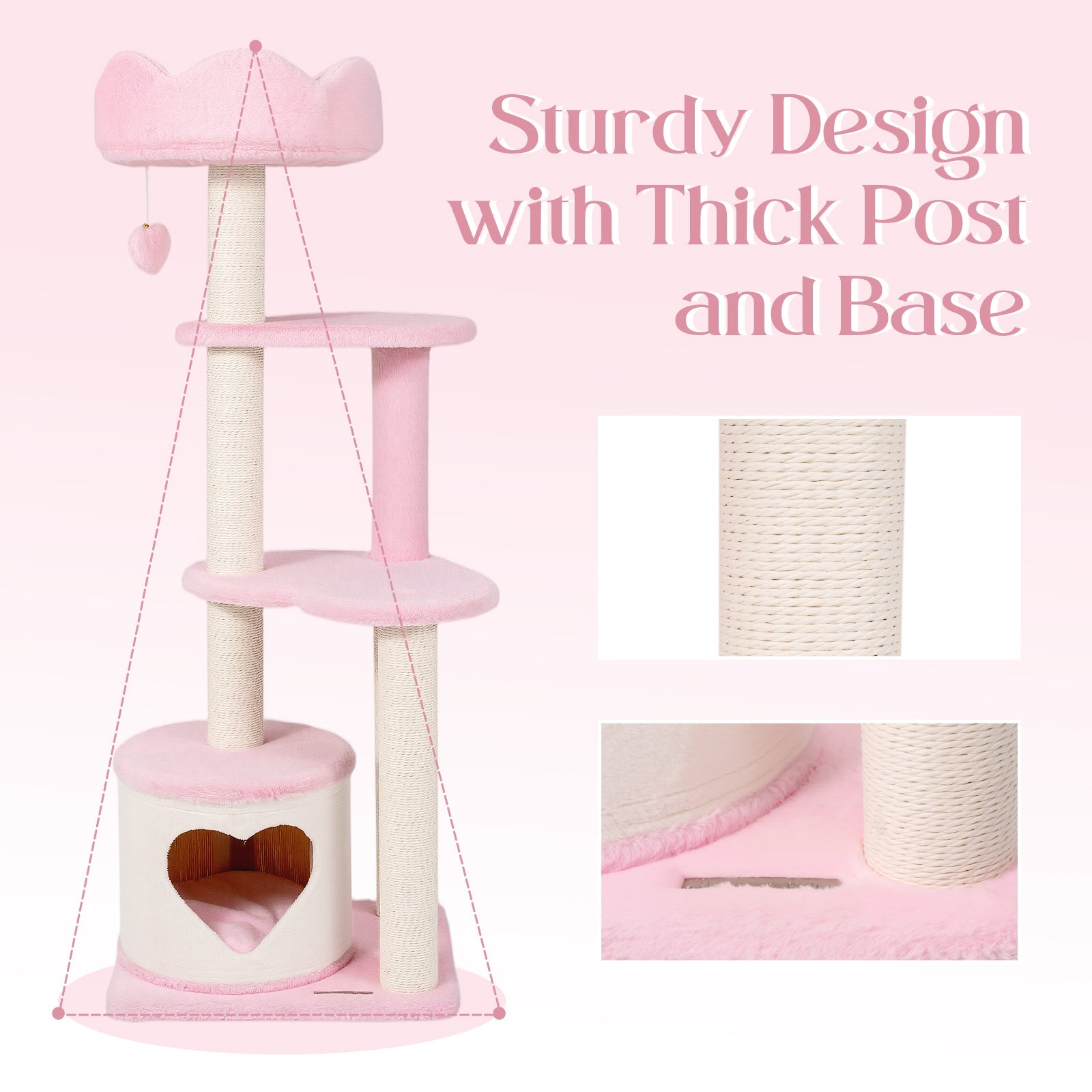 Lovely Heart Cat Tree