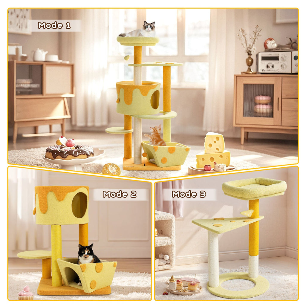 Transformable Cheese Cat Tree