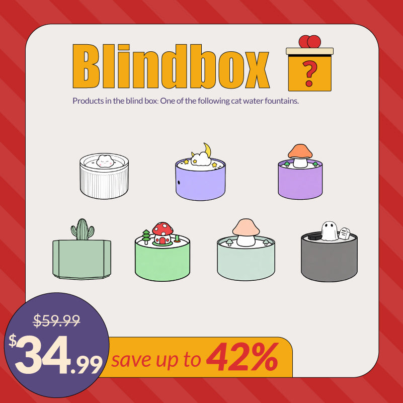 Cat Water Fountain Blind Box