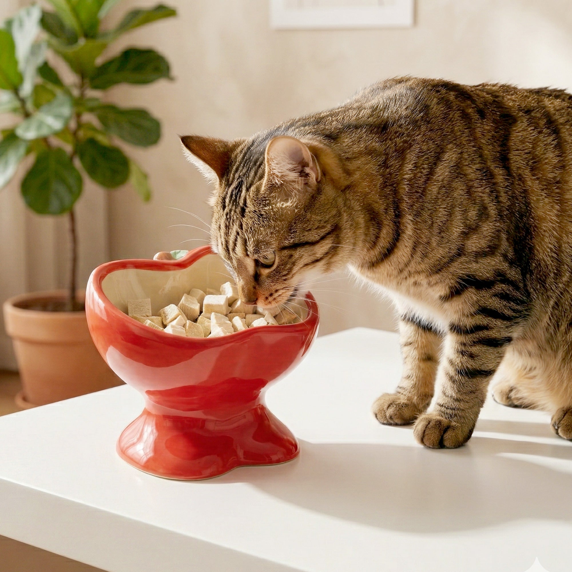 9oz Apple Bliss Elevated Cat Bowl