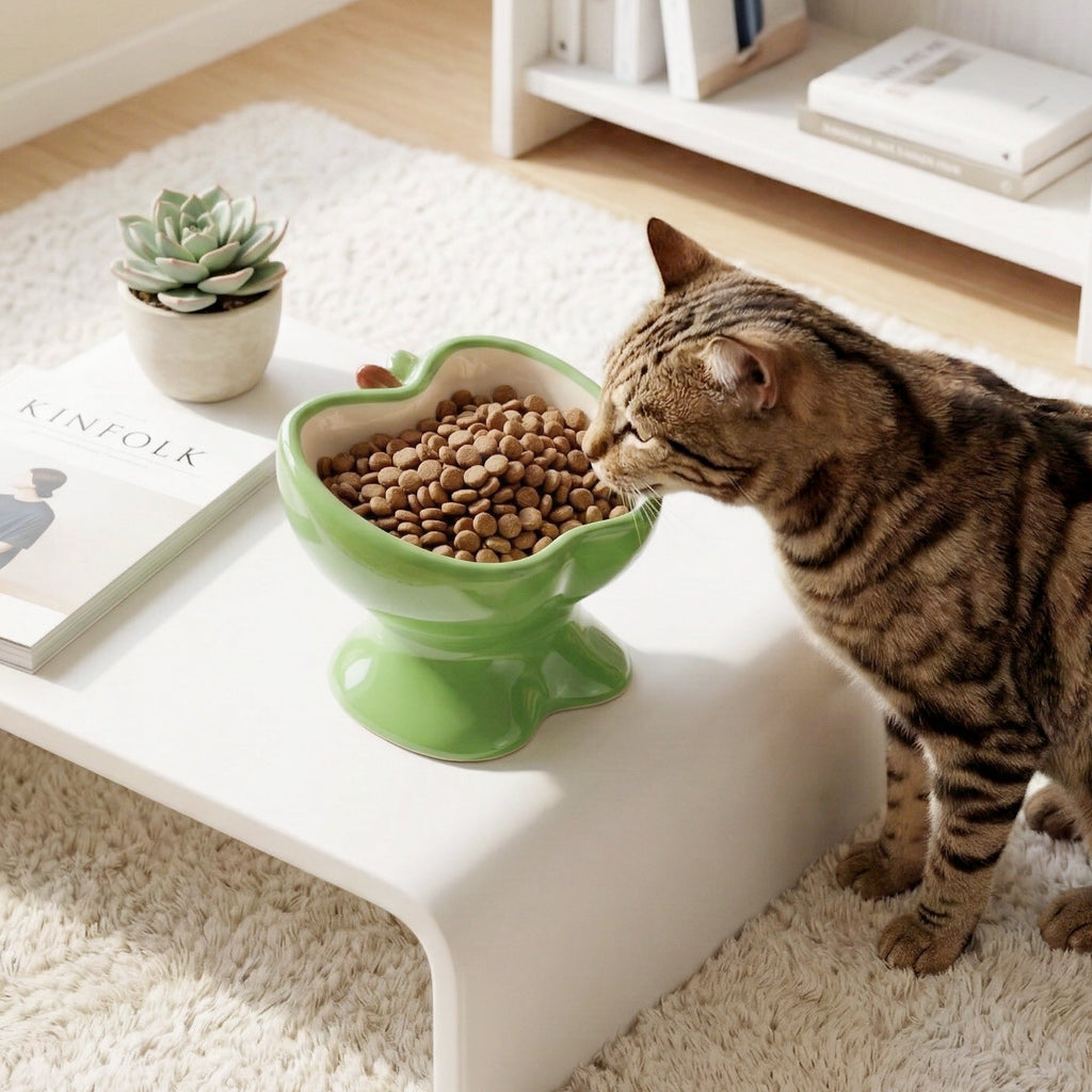 9oz Apple Bliss Elevated Cat Bowl