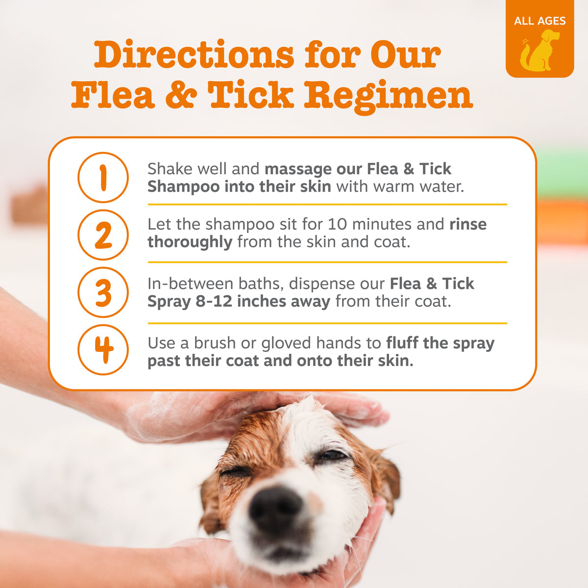Flea & Tick Shampoo + Spray | Bundle for Dogs