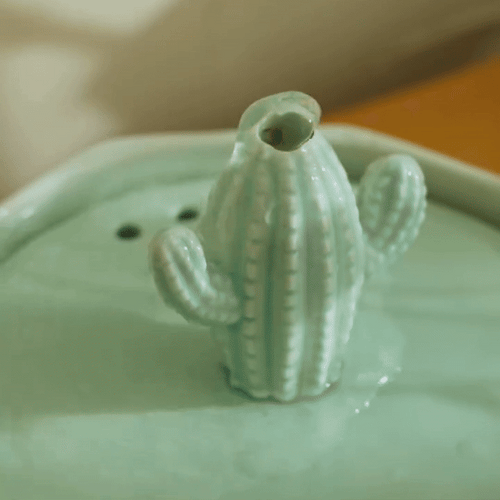 50oz/1.5L Cactus Style Cat Water Fountain