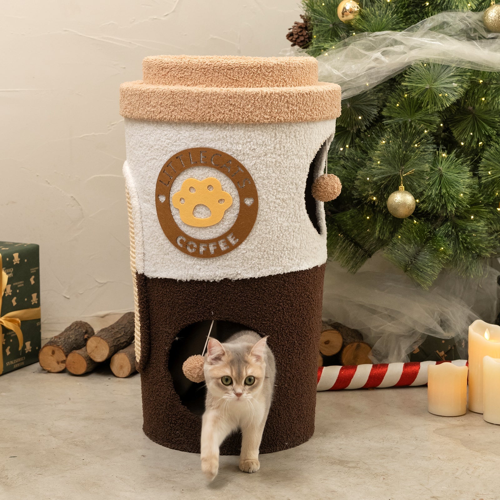 Coffee Cup Cat Tree