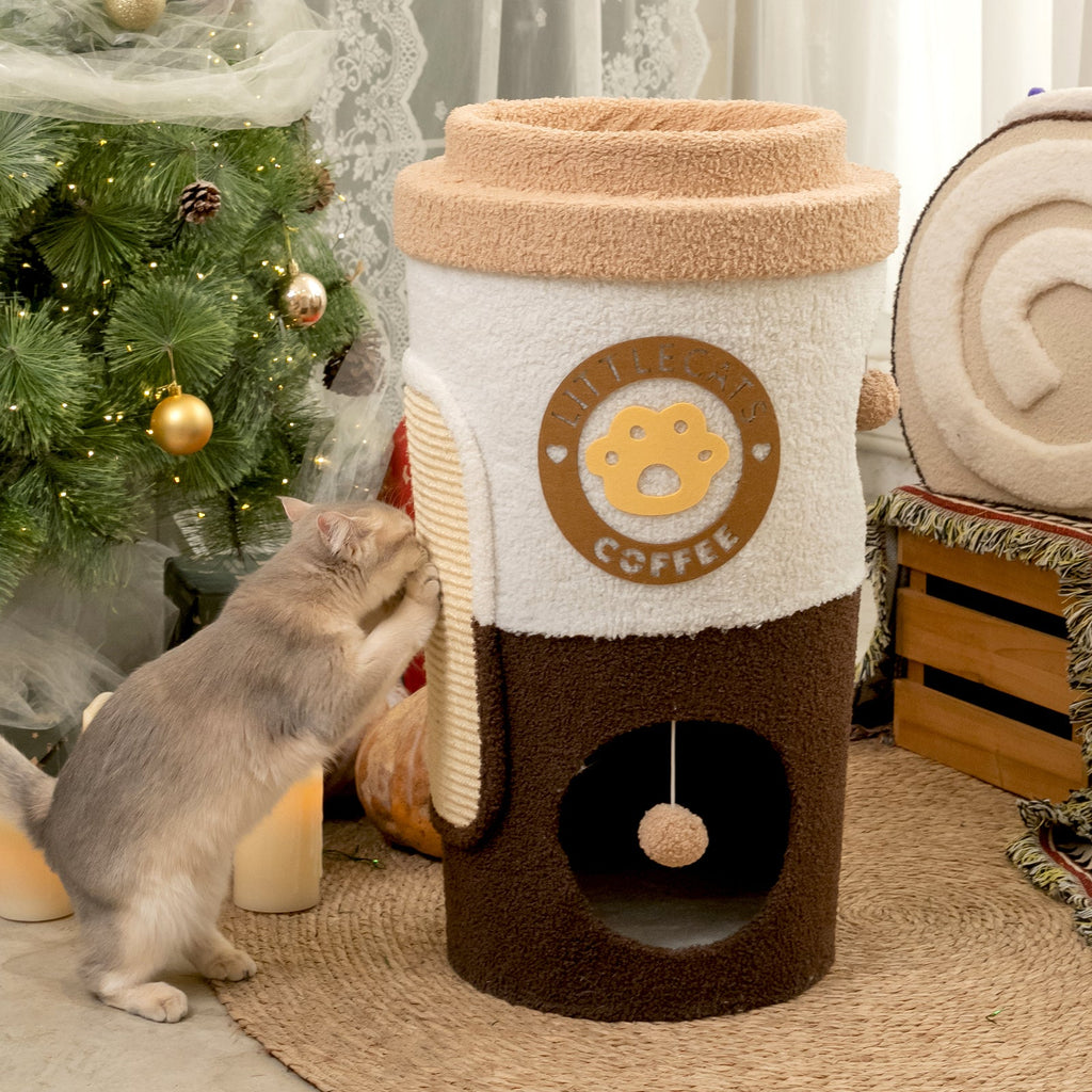 Coffee Cup Cat Tree