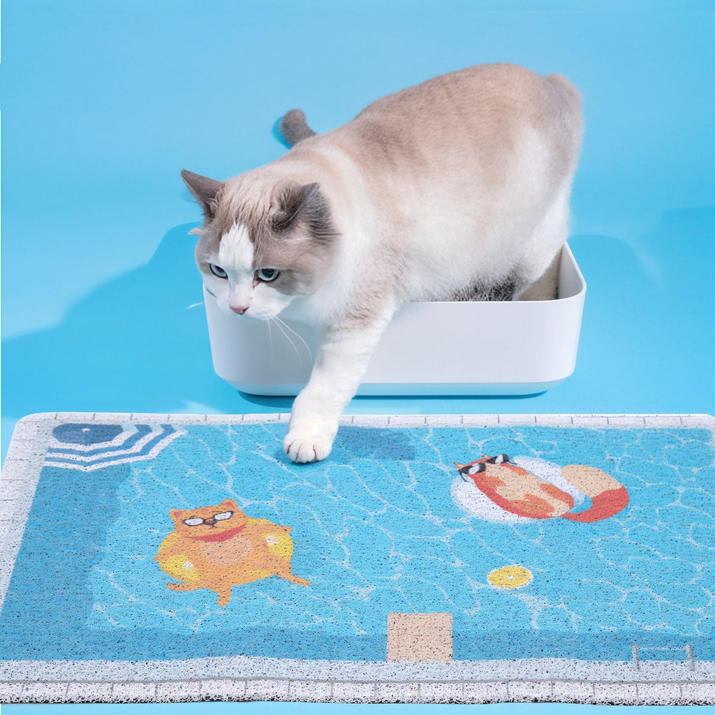 Summer Pool Cat Litter Mat