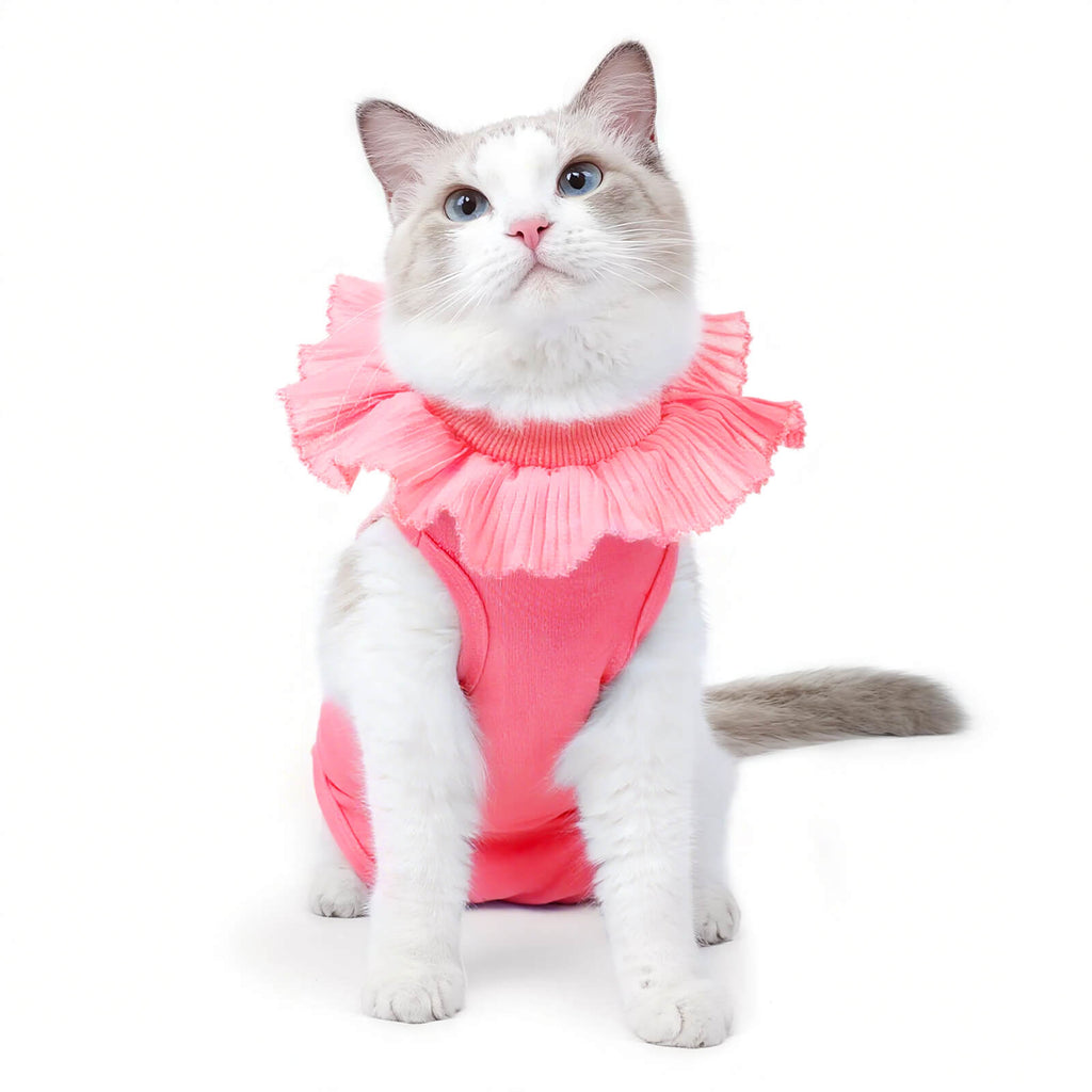 Soft Cotton Post-Surgery Cat Recovery Suit